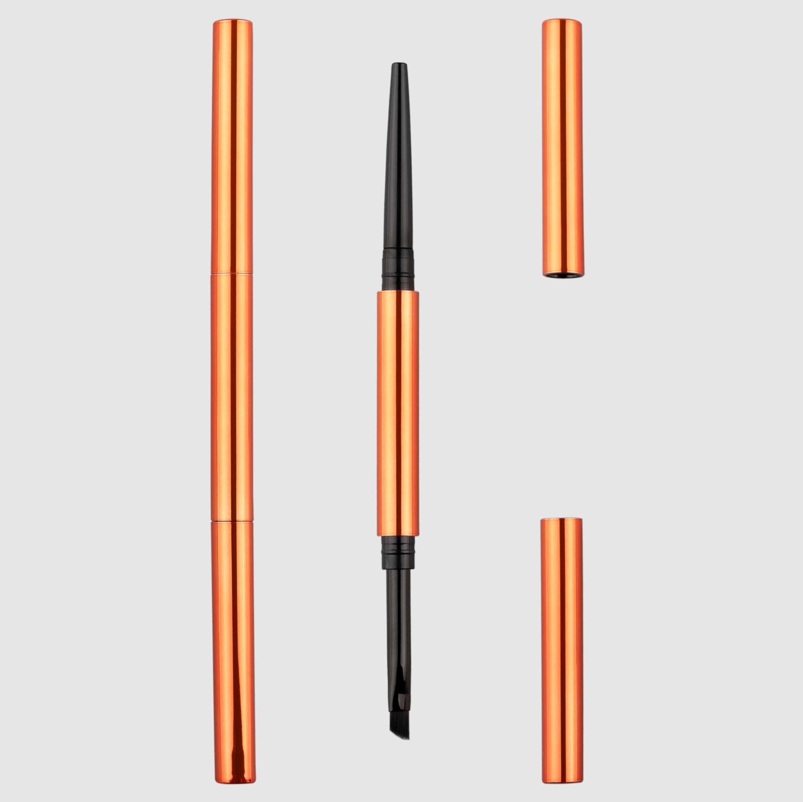 Pensil eyeliner dua kali dengan berus kening